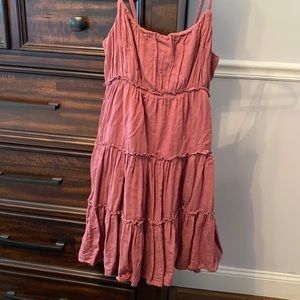 Lucky Brand burgundy summer dress